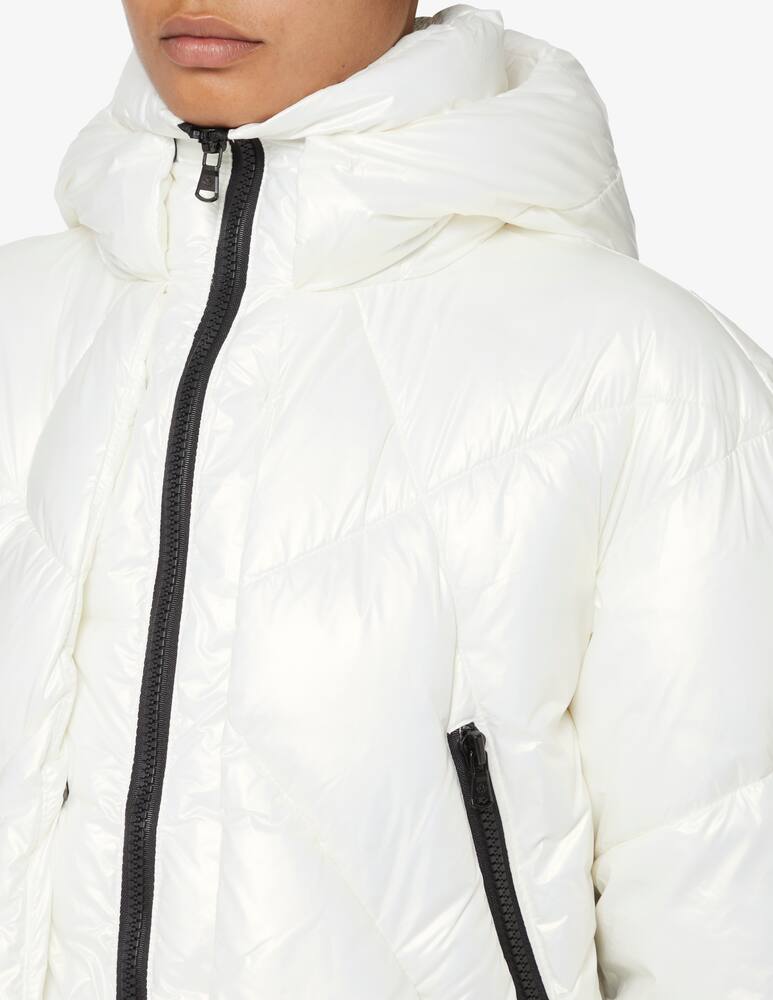 rinascente Canadian Giubbotto piumino crop Eugenie S - Bianco