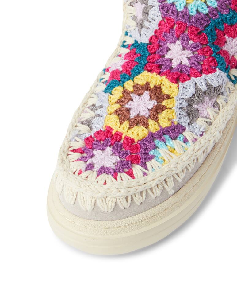 rinascente Mou Stivaletti in crochet - grigio