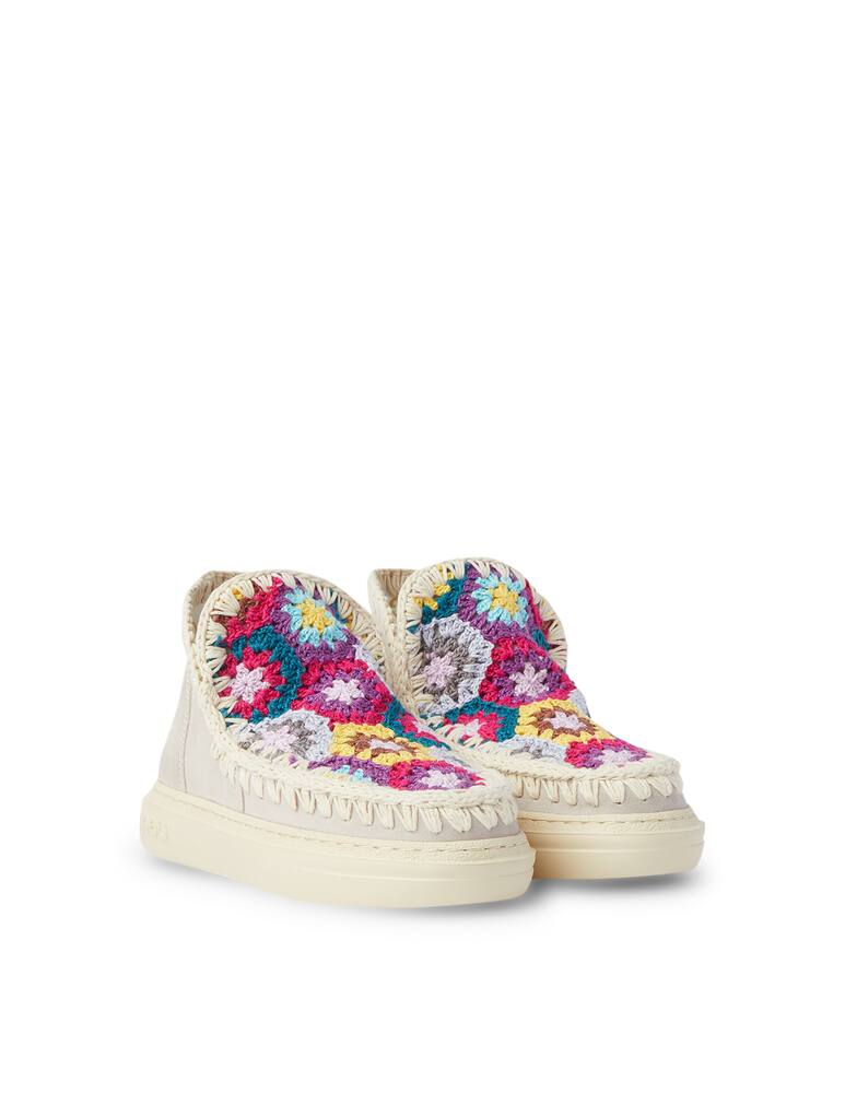 rinascente Mou Stivaletti in crochet - grigio