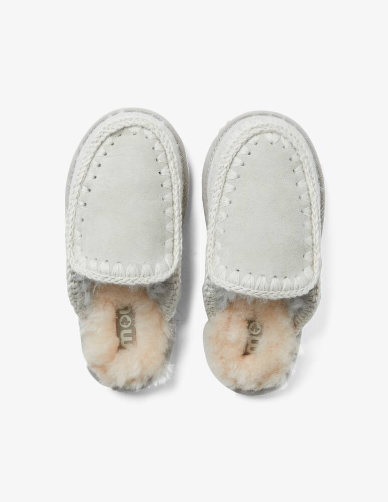 rinascente Mou Suede slipper full eskimo stitch