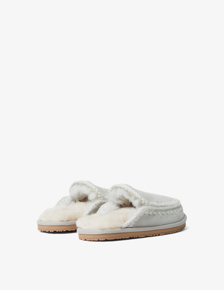 rinascente Mou Suede slipper full eskimo stitch