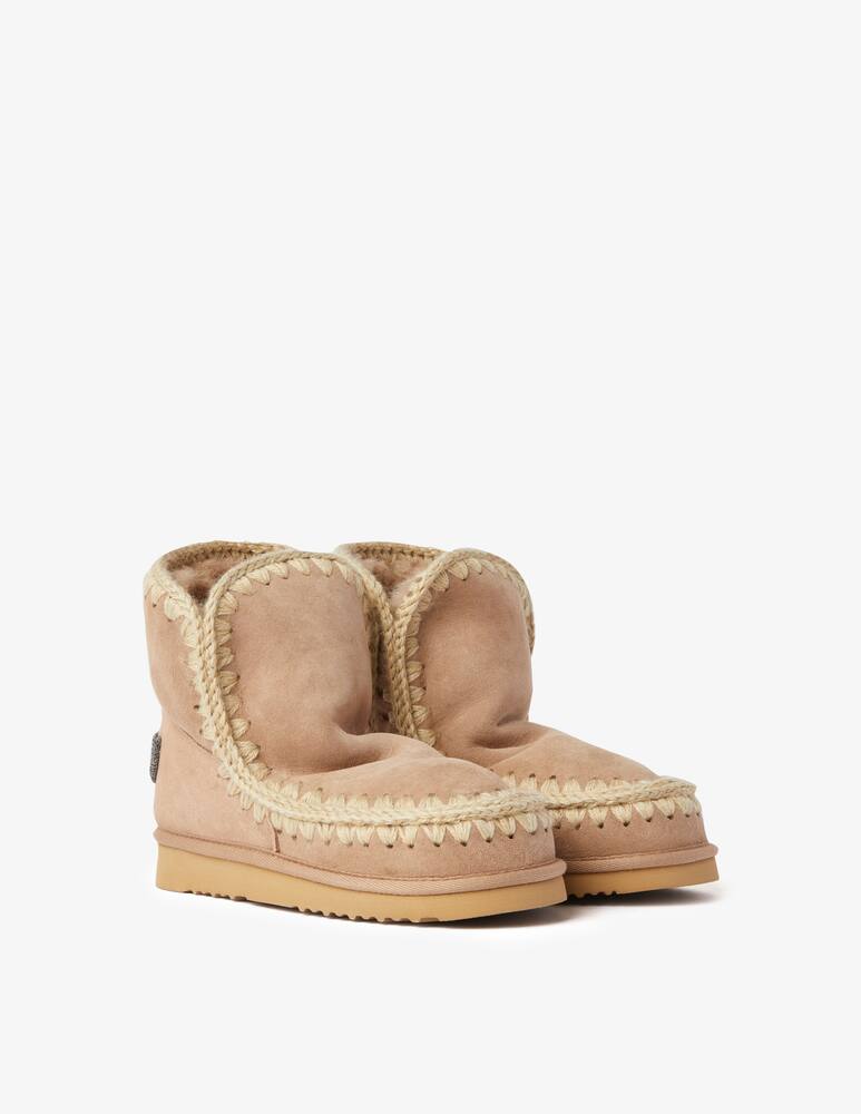 rinascente Mou Stivaletti scamosciato Eskimo18 logo glitterato - Marrone