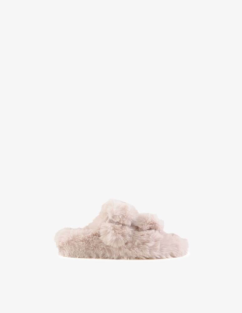 Colors Of California Fur slippers with buckles - picture 1 Colors Of California Fur slippers with buckles - picture 1