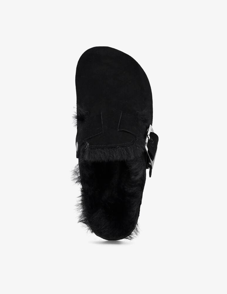 rinascente Colors Of California Suede clog with fur lining