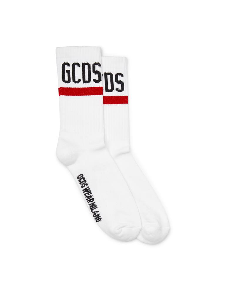 rinascente GCDS Logo socks - white