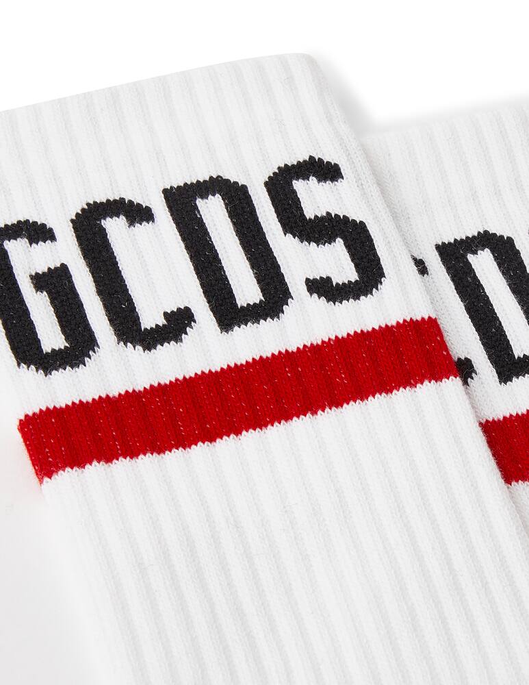 rinascente GCDS Logo socks - white