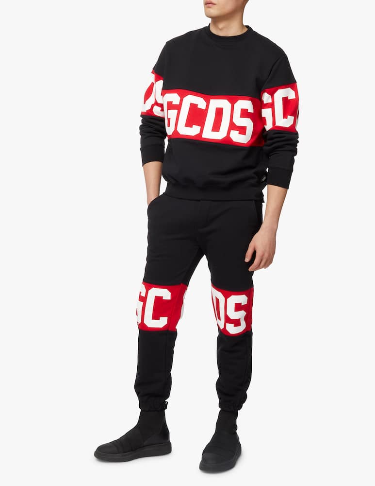 GCDS Maglia girocollo con logo  - immagine 3