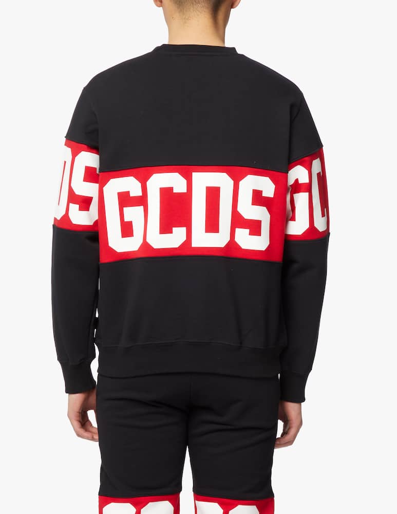 GCDS Maglia girocollo con logo  - immagine 2