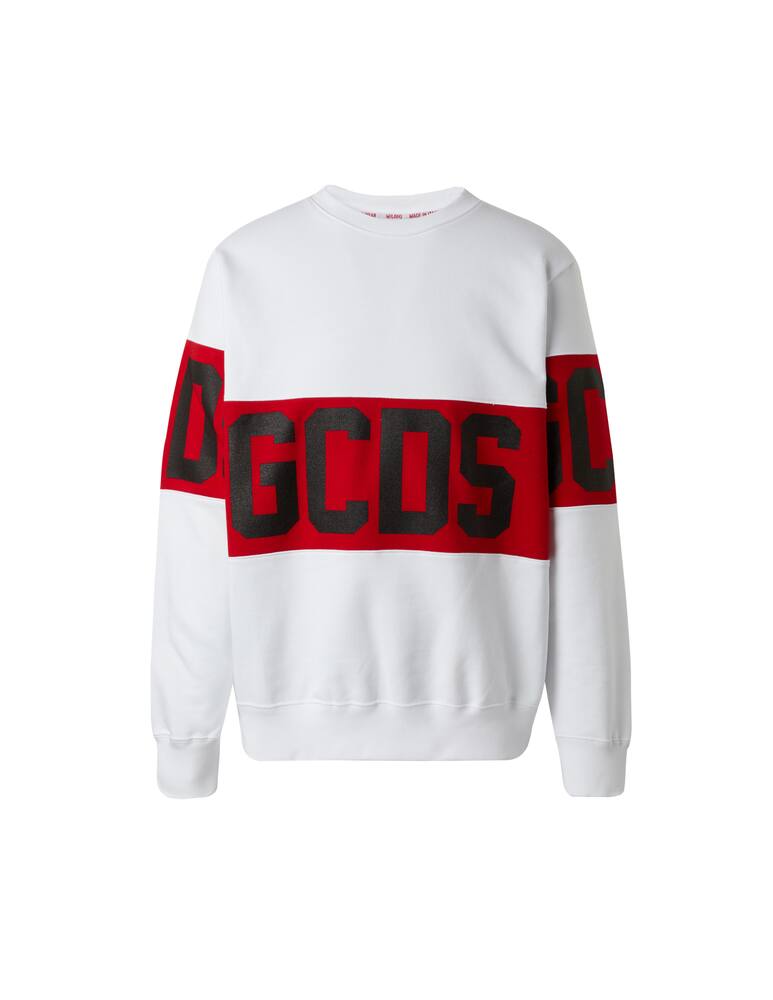 rinascente GCDS Felpa girocollo band logo in cotone 