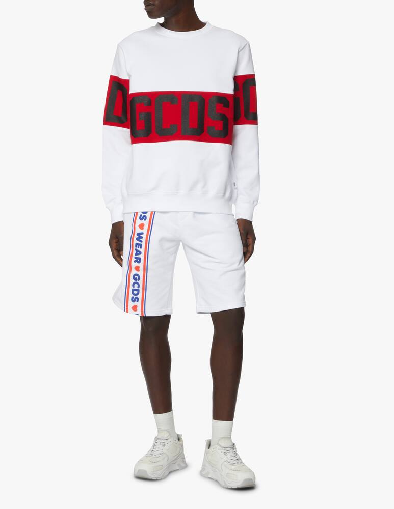 rinascente GCDS Felpa girocollo band logo in cotone 