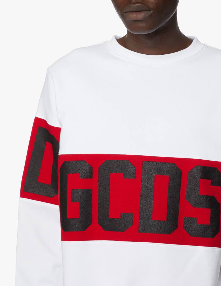 rinascente GCDS Felpa girocollo band logo in cotone 