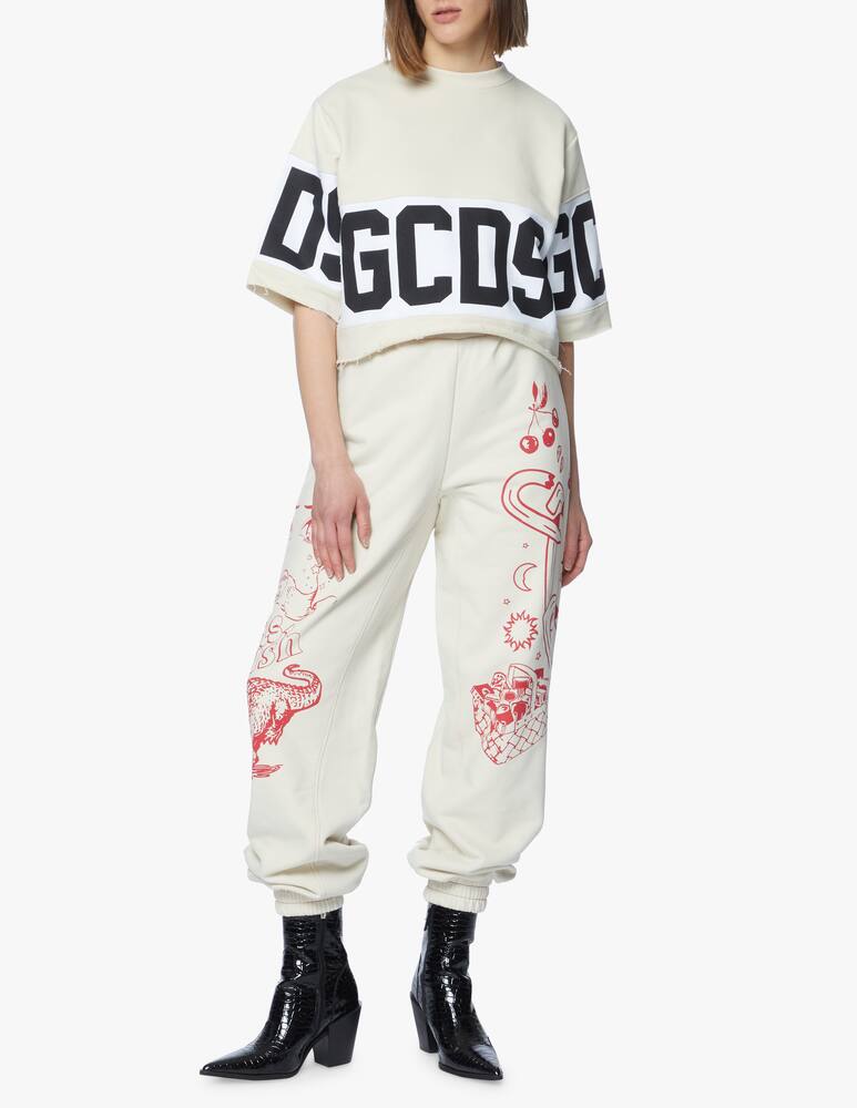 rinascente GCDS T-shirt crop in cotone