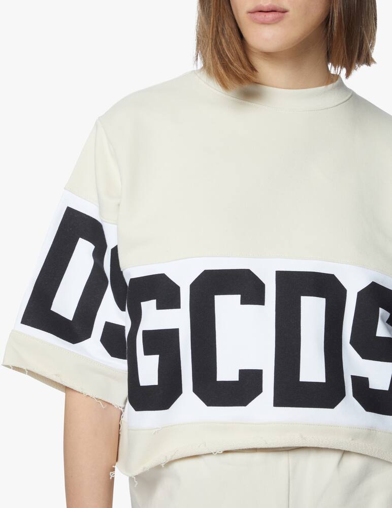 rinascente GCDS T-shirt crop in cotone