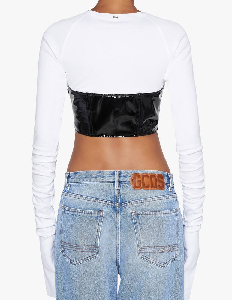 GCDS Top con corsetto in vinile - immagine 4 GCDS Top con corsetto in vinile - immagine 4