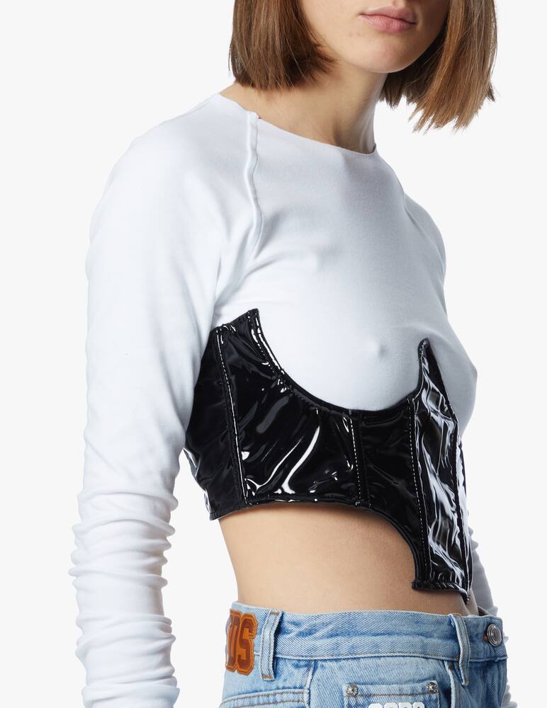 GCDS Top con corsetto in vinile - immagine 5 GCDS Top con corsetto in vinile - immagine 5