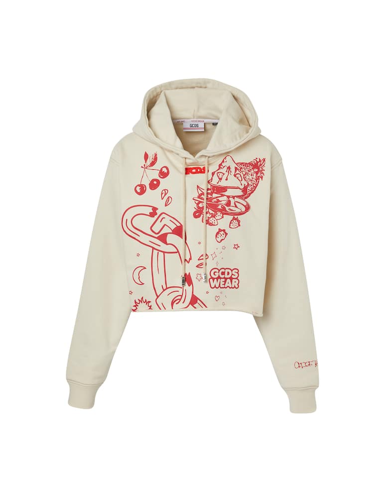 rinascente GCDS Felpa in cotone crop