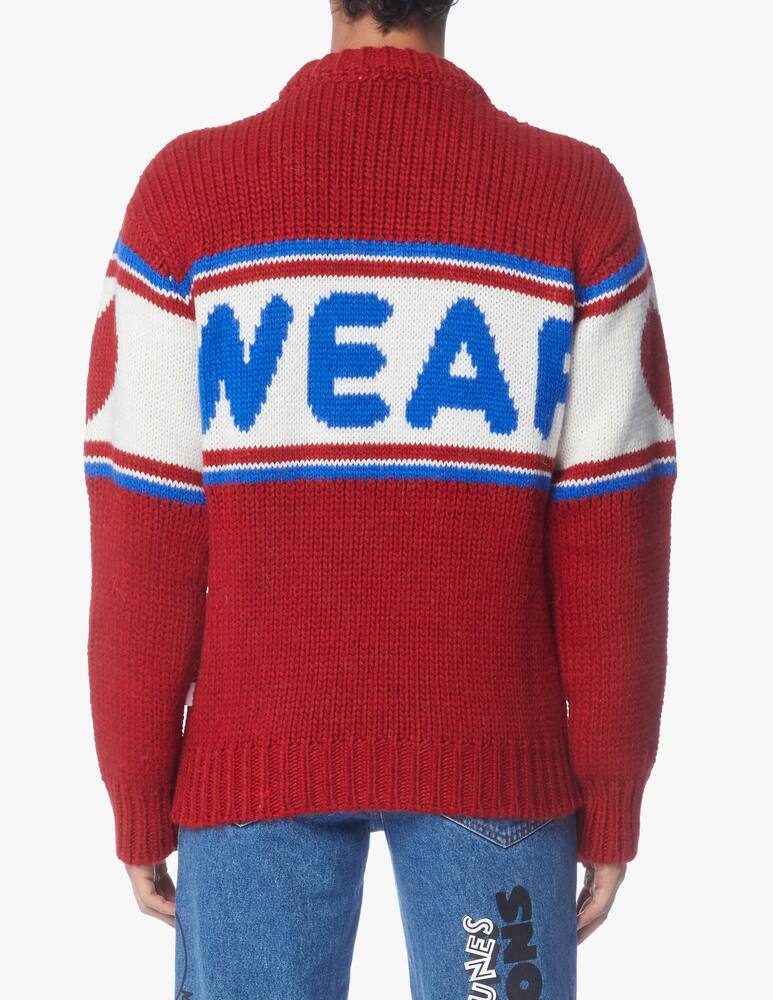 rinascente GCDS New tape logo roundneck sweater