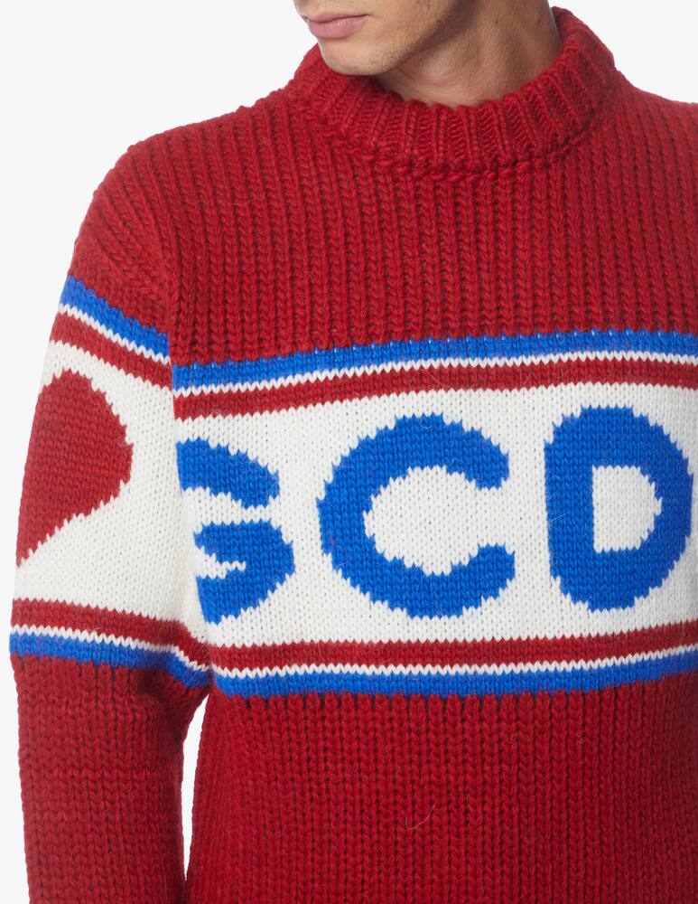 rinascente GCDS New tape logo roundneck sweater