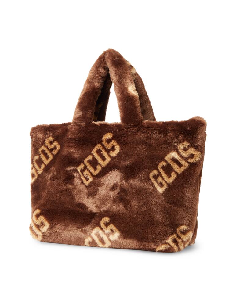 rinascente GCDS Borsa tote in pelliccia sintetica