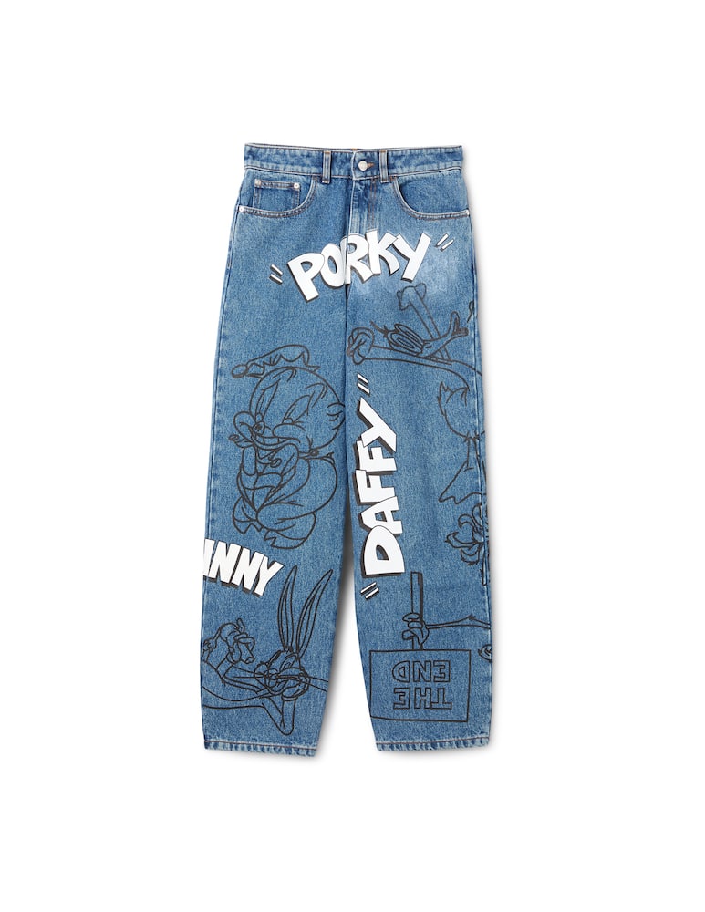 GCDS Jeans ultrawide looney tunes - immagine 1 GCDS Jeans ultrawide looney tunes - immagine 1