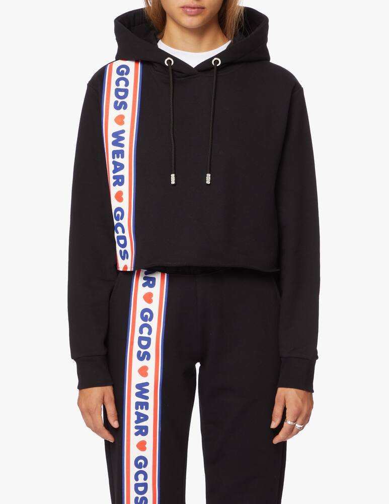 rinascente GCDS Cotton cropped hoodie