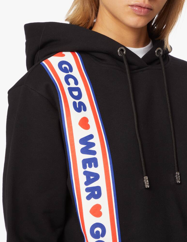 rinascente GCDS Cotton cropped hoodie