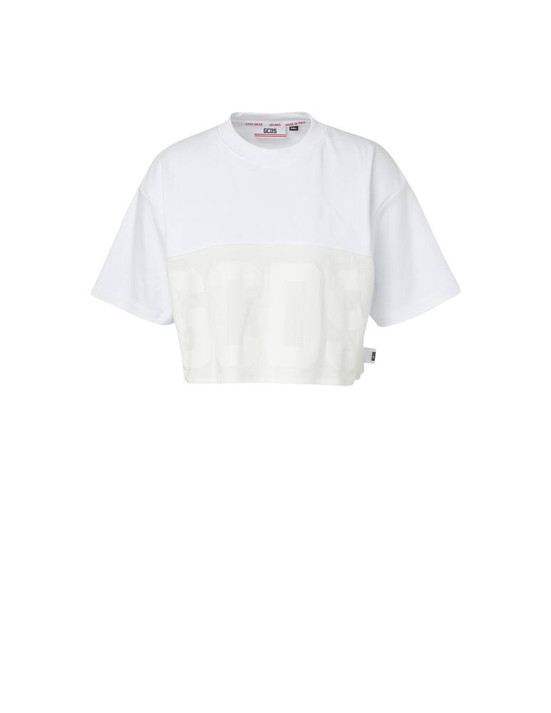 GCDS T-shirt crop in cotone con logo - immagine 1 GCDS T-shirt crop in cotone con logo - immagine 1