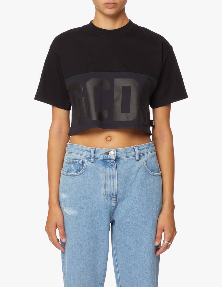 rinascente GCDS Cotton cropped t-shirt with logo