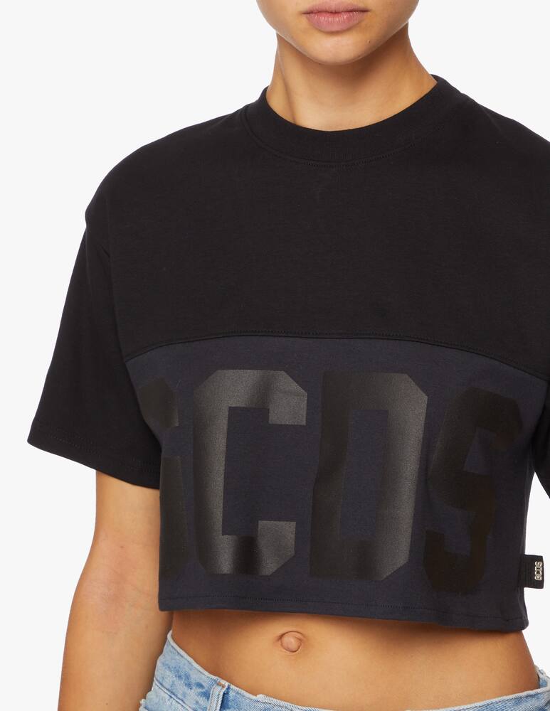 rinascente GCDS Cotton cropped t-shirt with logo