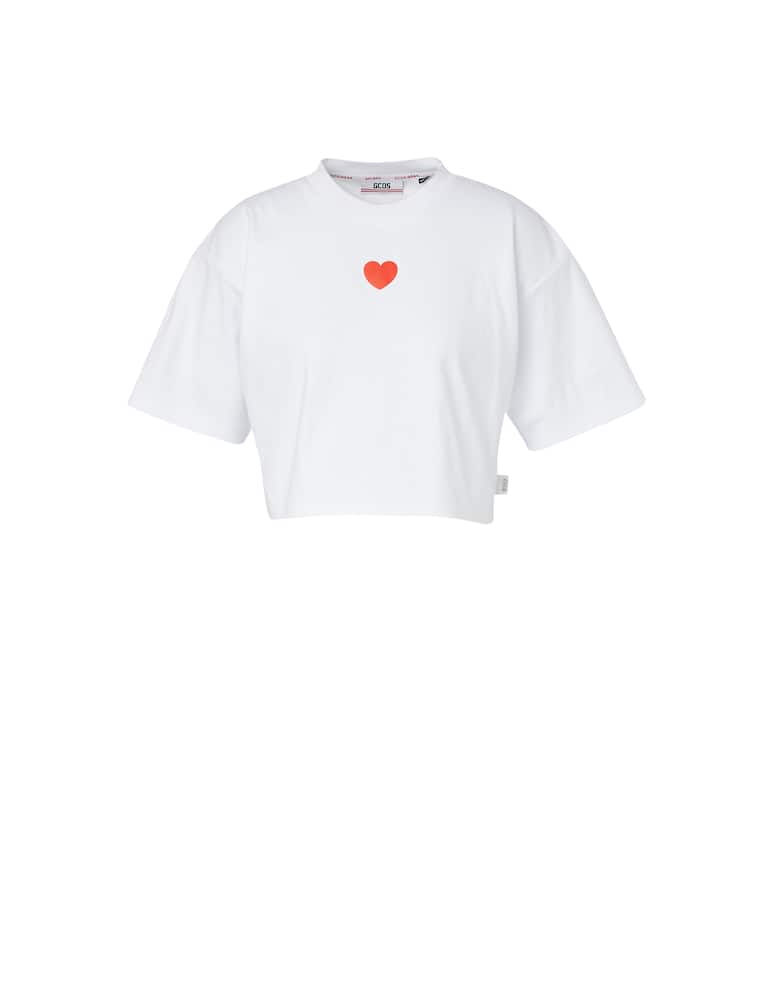 GCDS Cotton cropped t-shirt with logo - picture 1 GCDS Cotton cropped t-shirt with logo - picture 1