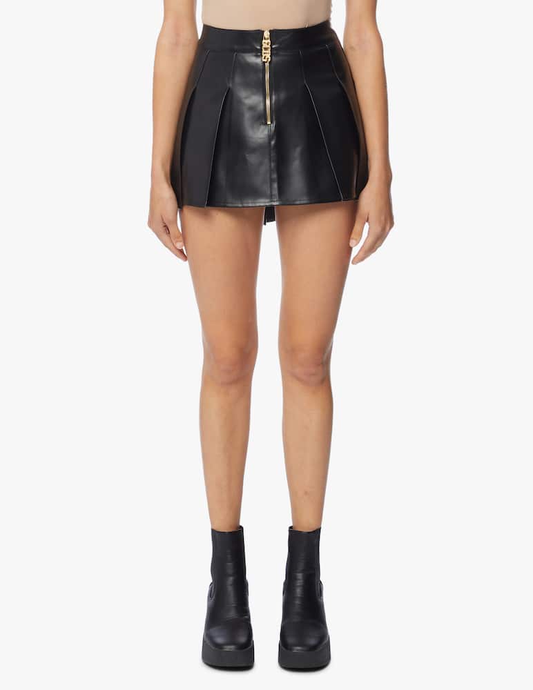 rinascente GCDS Faux leather asymmetric skirt