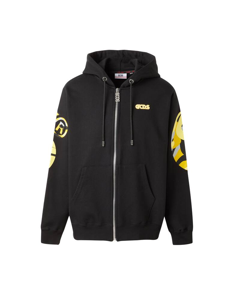 rinascente GCDS Camo fzip hooded sweater - multi
