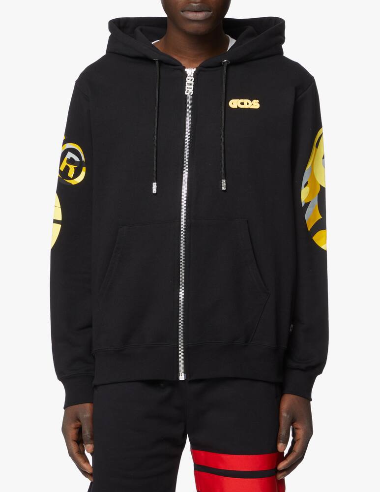 rinascente GCDS Camo fzip hooded sweater - multi
