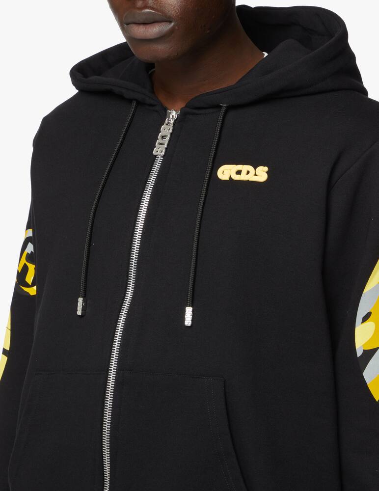 rinascente GCDS Camo fzip hooded sweater - multi