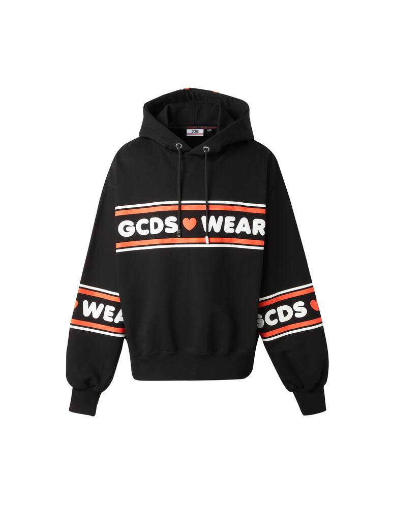 rinascente GCDS Cute tape hoodie - black