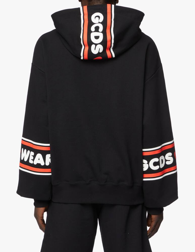 rinascente GCDS Cute tape hoodie - black