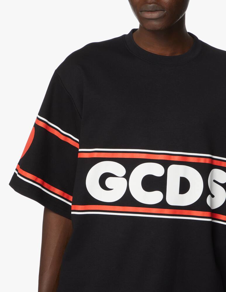 rinascente GCDS Maglietta manica corta cute tape oversized - nero