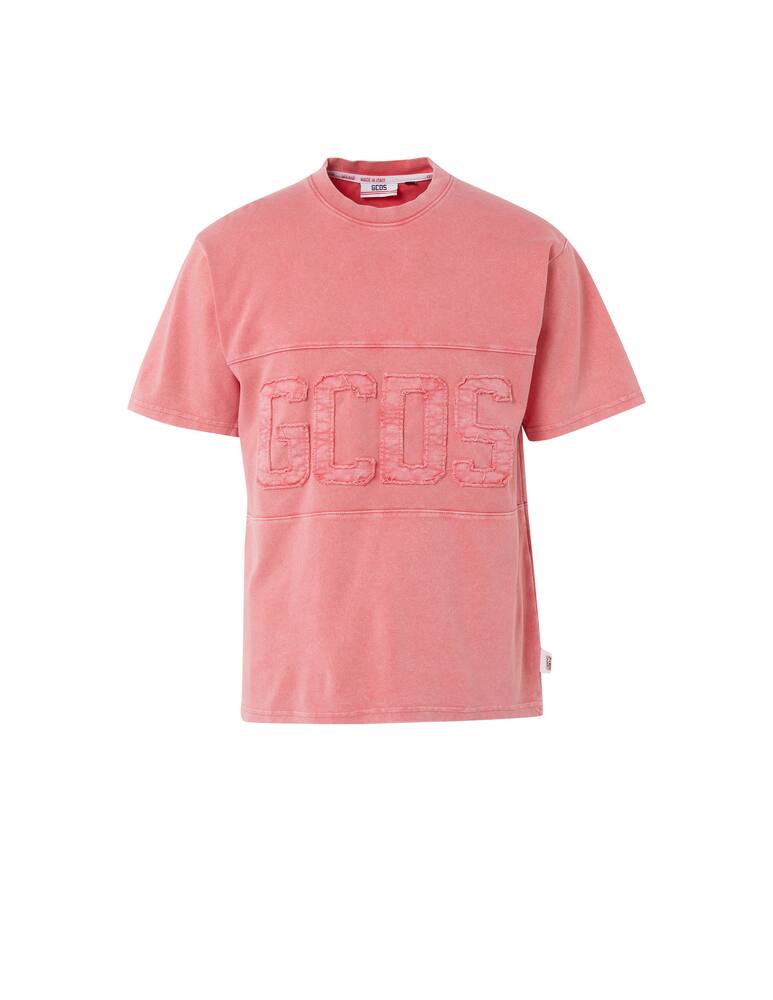 rinascente GCDS Maglietta manica corta overdyed - rosa