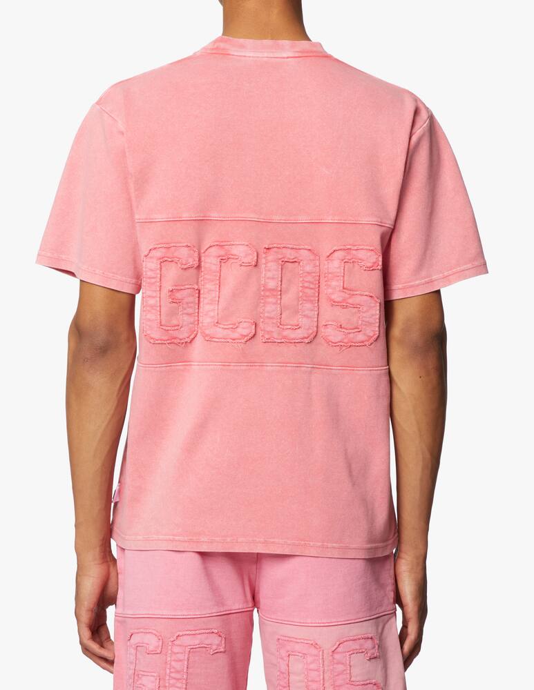 rinascente GCDS Maglietta manica corta overdyed - rosa