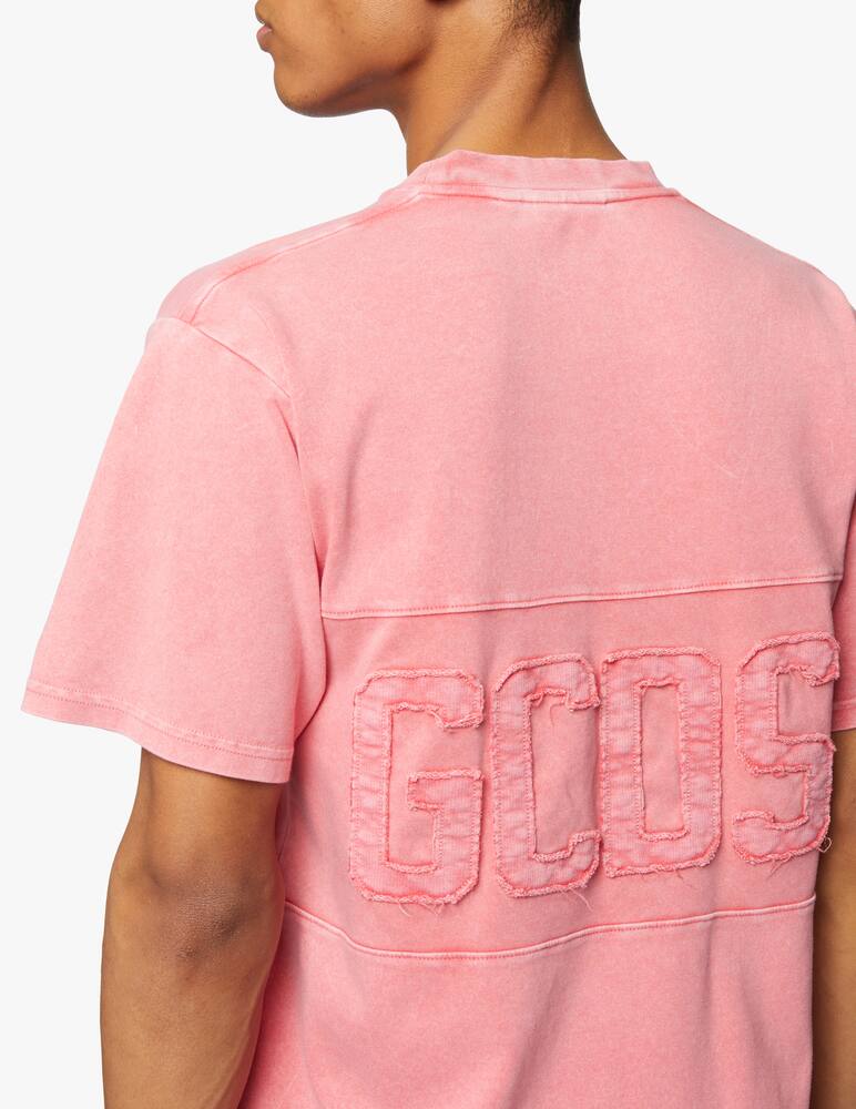 rinascente GCDS Maglietta manica corta overdyed - rosa