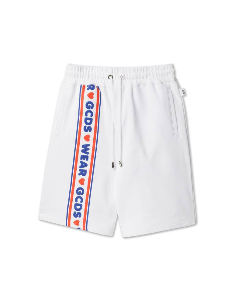 rinascente GCDS Cute tape sweatshorts - white