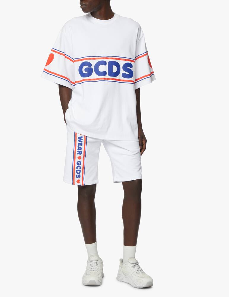 GCDS Pantaloni corti in felpa cute tape - bianco - immagine 1 GCDS Pantaloni corti in felpa cute tape - bianco - immagine 1