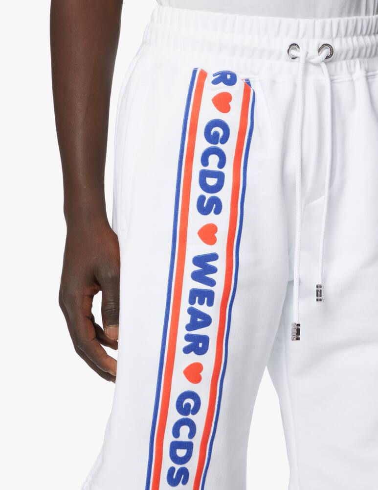 rinascente GCDS Cute tape sweatshorts - white