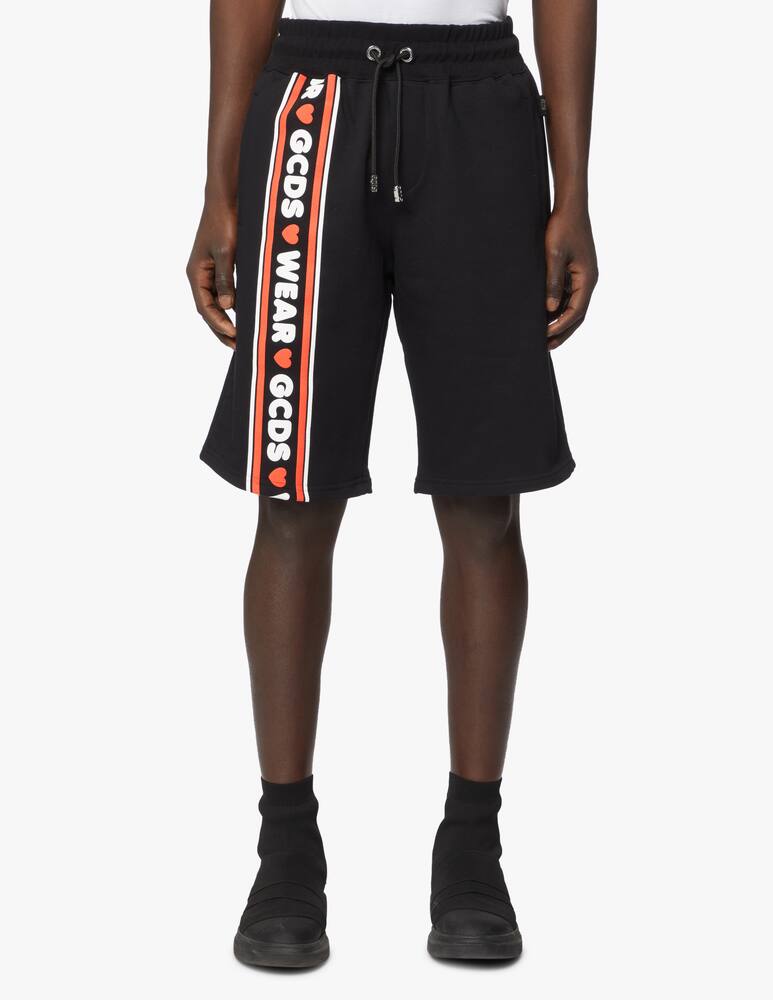 rinascente GCDS Pantaloni corti in felpa cute tape - nero