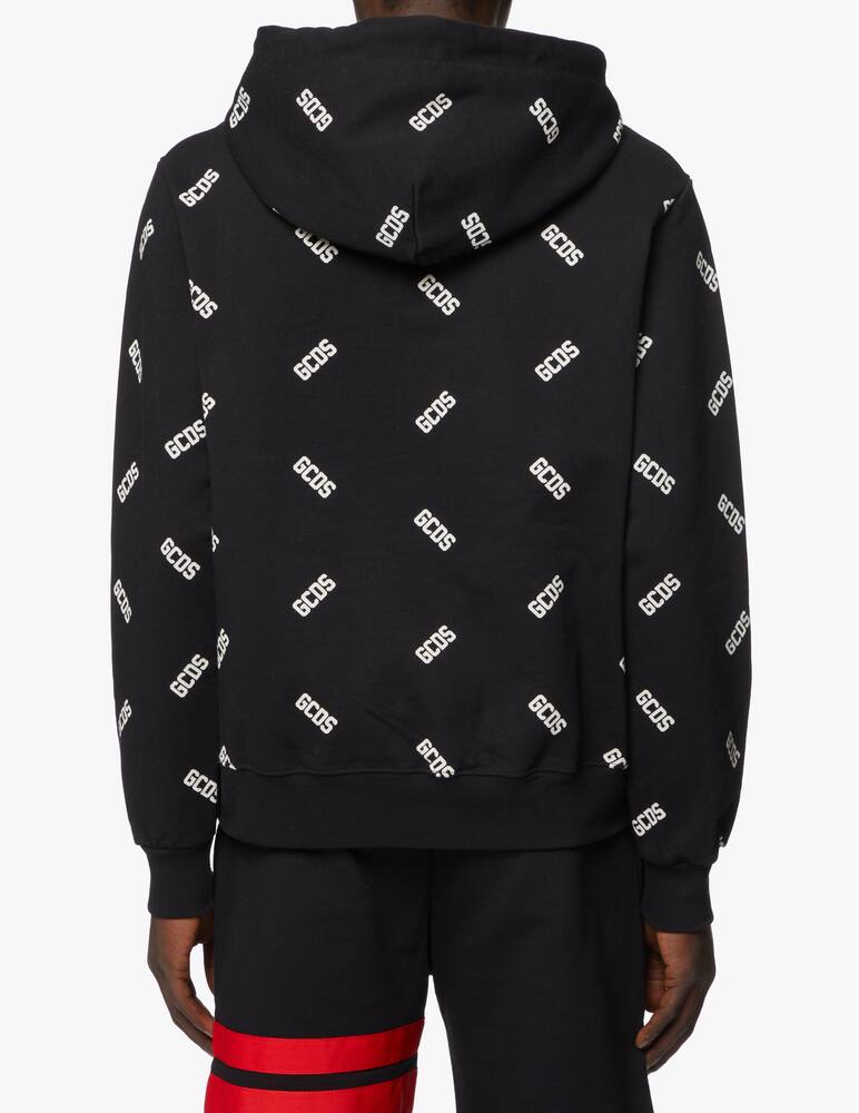 rinascente GCDS Logo ao hoodie - black