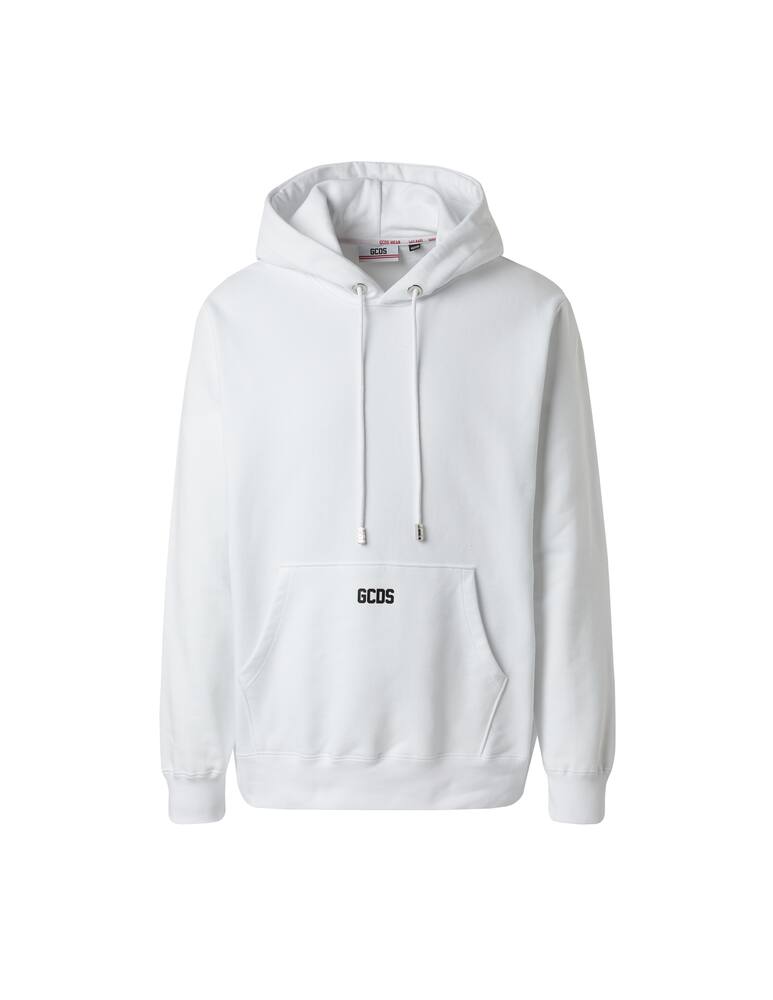 rinascente GCDS Basic logo reg hoodie - white
