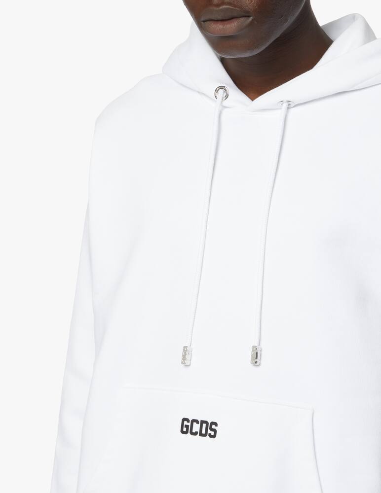 rinascente GCDS Basic logo reg hoodie - white