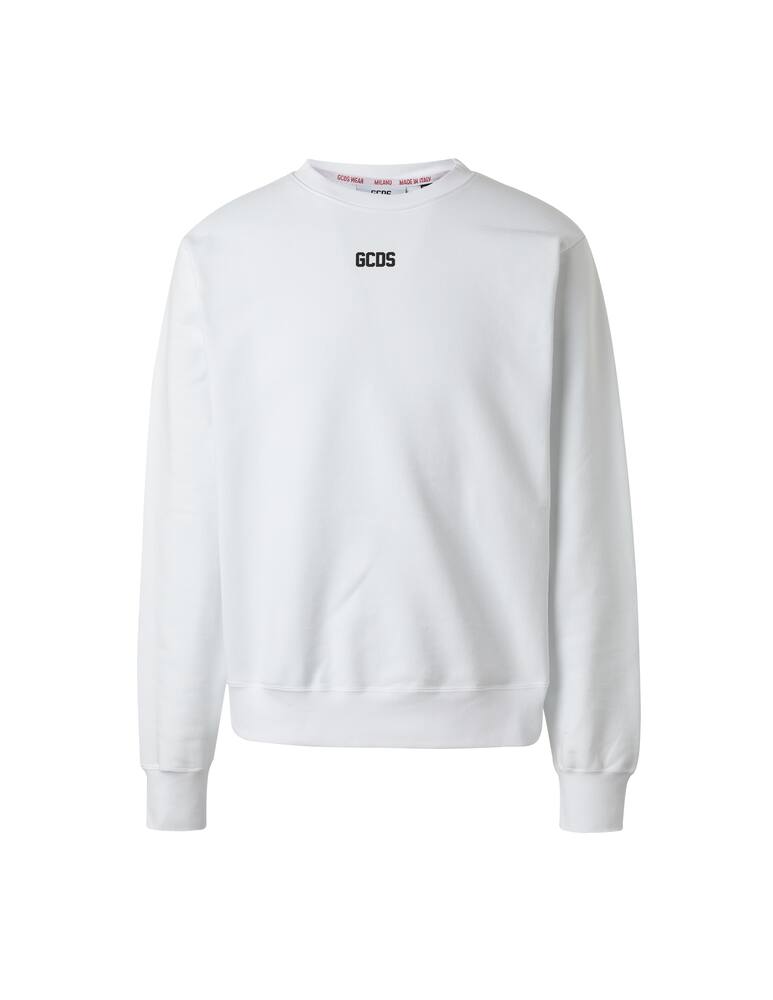 rinascente GCDS Basic logo cotton regular sweatshirt - white