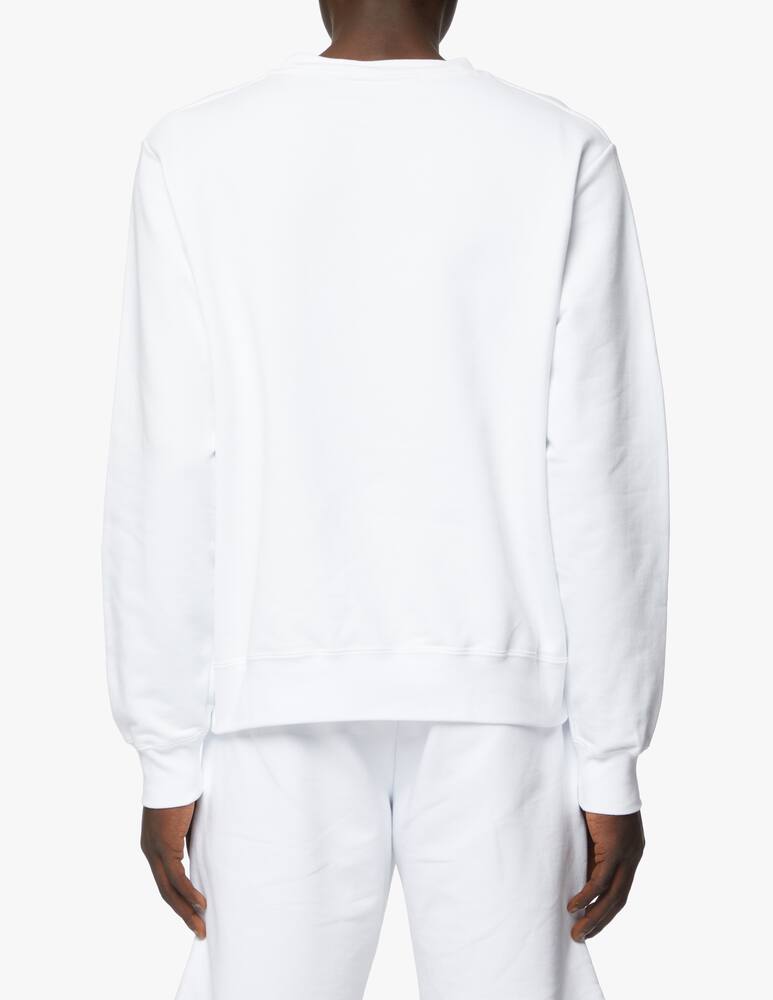 rinascente GCDS Basic logo cotton regular sweatshirt - white