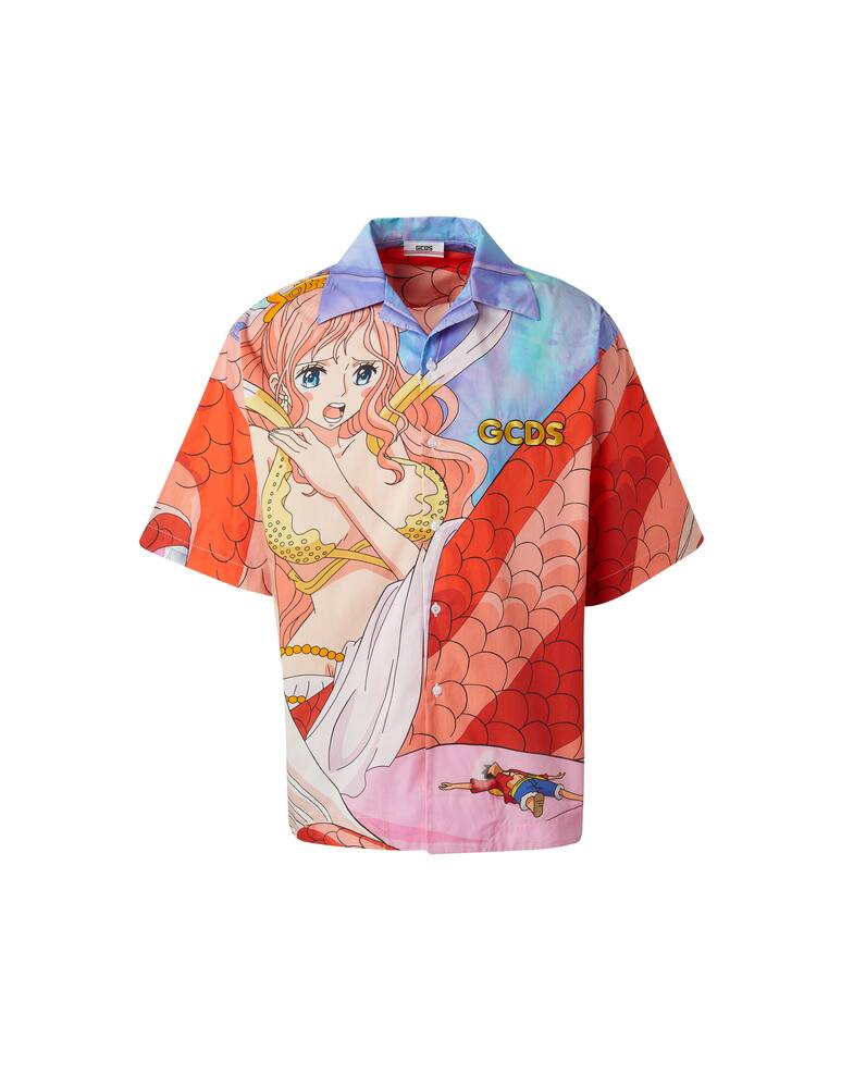 rinascente GCDS One piece print pink short sleeve shirt - multi